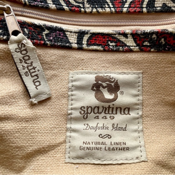 Spartina449 MIXED PATTERN BUNDLE-Simple Zip Linen/Leather Bag/Wallet/Jewelry Box - Picture 13 of 16